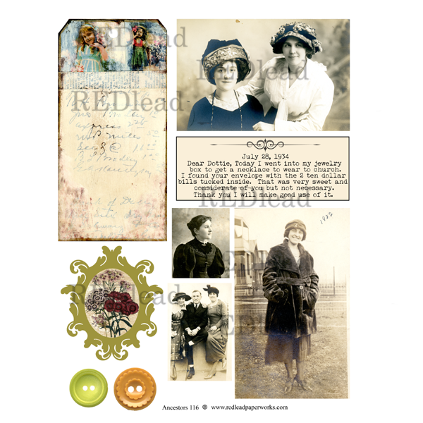 Ancestors 116 Collage Sheet