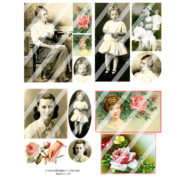 Ancestors 137 Collage Sheet
