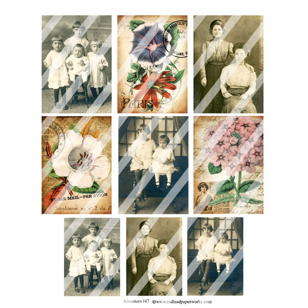Ancestors 147 Collage Sheet