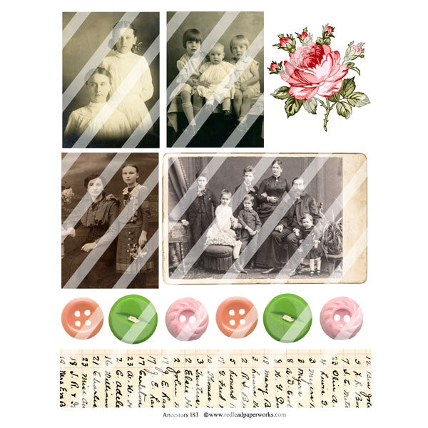 Ancestors 183 Collage Sheet