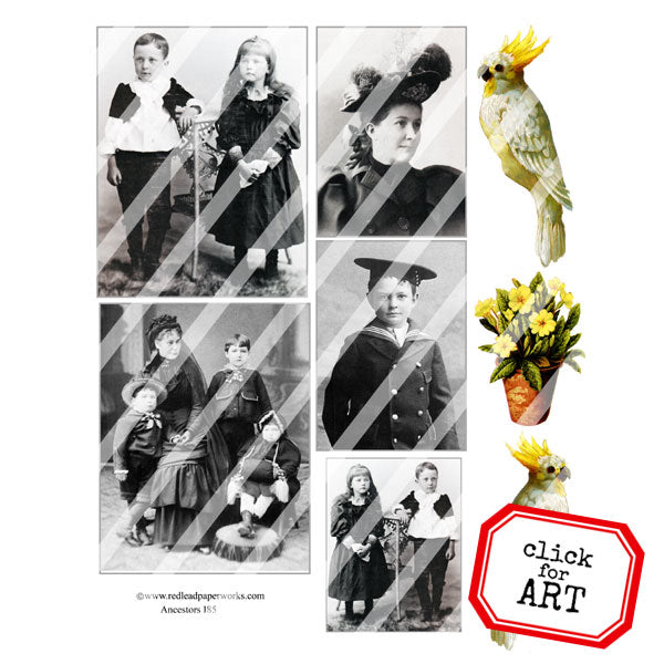Ancestors 185 Collage Sheet