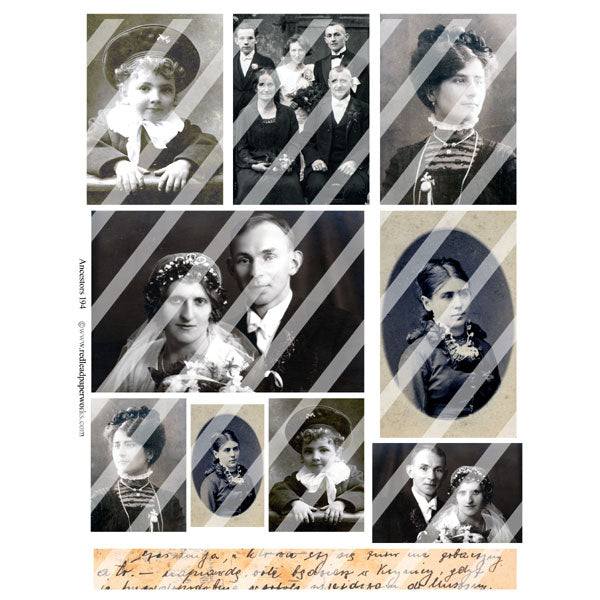 Ancestors 194 Collage Sheet