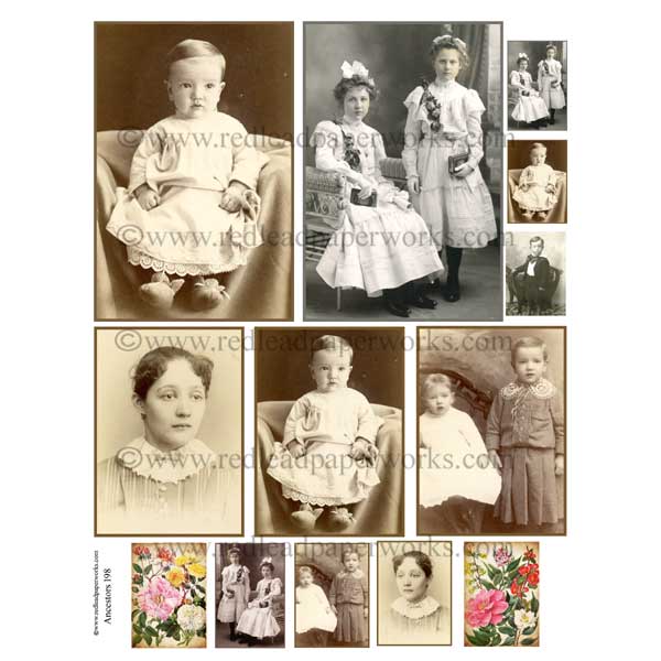 Ancestors 198 Collage Sheet
