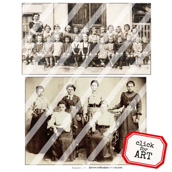 Ancestors 201 Vintage Photos Collage Sheet