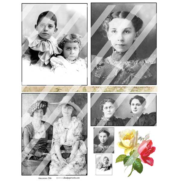 Ancestors 206 Collage Sheet