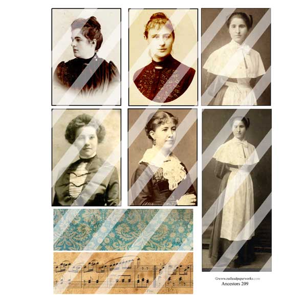 Ancestors 209 Collage Sheet