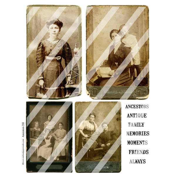 Ancestors 210 Collage Sheet