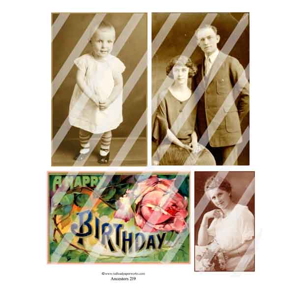 Ancestors 219 Collage Sheet