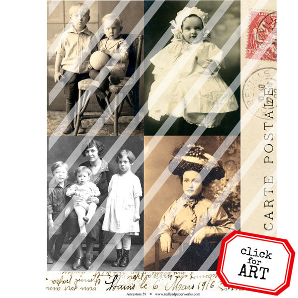Ancestors 59 Collage Sheet