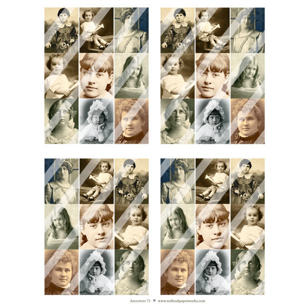 Ancestors 71 Collage Sheet
