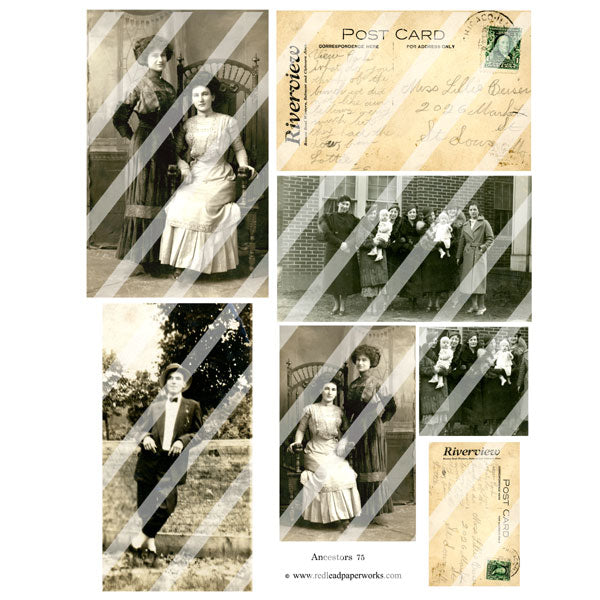 Ancestors 75 Collage Sheet