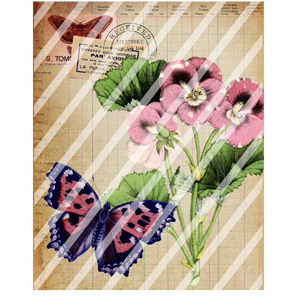 Antique Style La Post Directory Paper Print