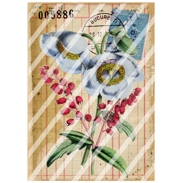 Antique Style 9886 Postes Paper Print