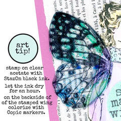 Maria Art Girl Rubber Stamp