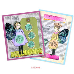 Maria Art Girl Rubber Stamp