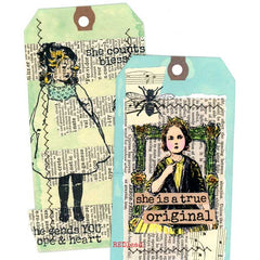 Mixed Media Water Color Tags