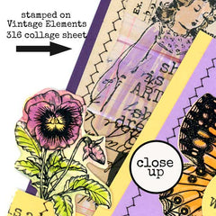Maria Art Girl Rubber Stamp