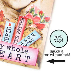 Valentine Words Collage Sheet 84