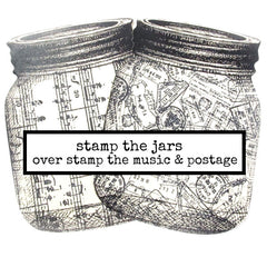 Postmarks Background Rubber Stamp