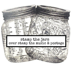 Music Rubber Stamp