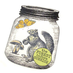 Woodland Squirrel Rubber Stamp