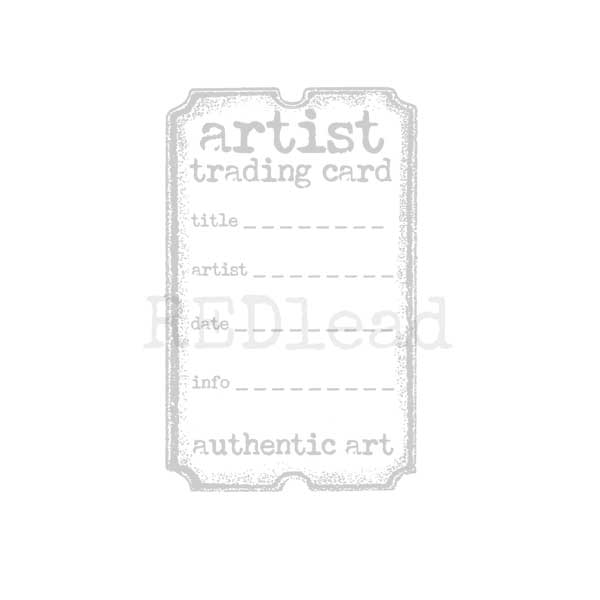 Artist Trading Card Information Authentic Art Rubber Stamp