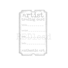 Artist Trading Card Information Authentic Art Rubber Stamp