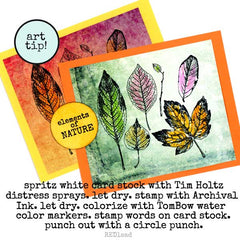 Forest Leaves Rubber Stamp Save 20%