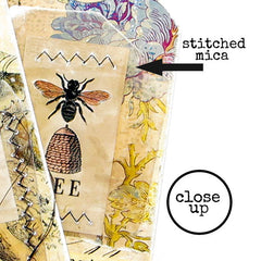 BEE Wood Mount Rubber Stamp