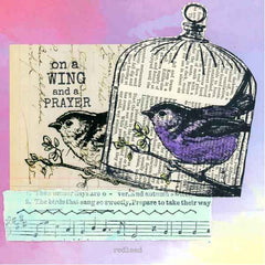 Phoebe Bird Rubber Stamp