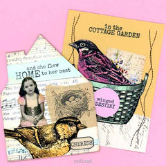 Cling Mount Nest Birds Rubber Stamp