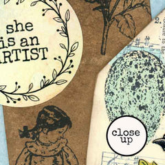 Phoebe Bird Rubber Stamp
