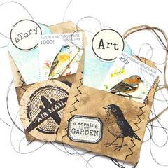 A Morning in the Garden Petite Rubber Stamp