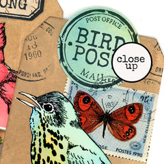 Garden Bird Rubber Stamp