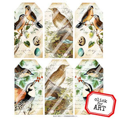 Bird Tags Collage Sheet 91