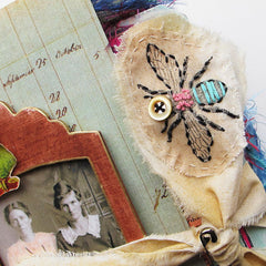 Honey Bee and Bunny Rabbit Rubber Stamp