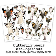 Butterfly Peeps Ancestors Collage Sheet Collection