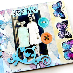 butterfly collage art