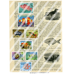 By the Sea 35 Collage Sheet