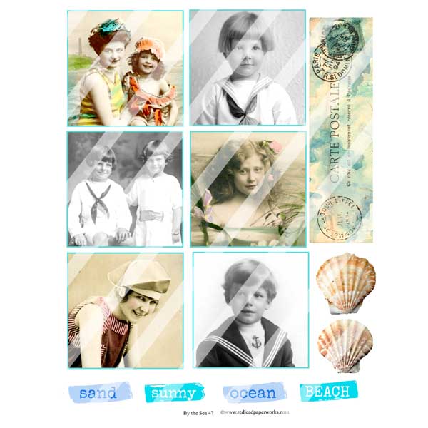 By the Sea Collage Sheet 47