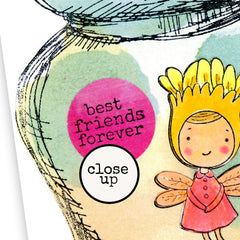 Penelope WimZe Wood Mounted Rubber Stamp