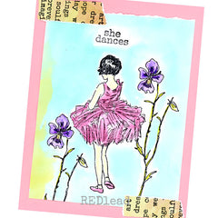 Ballerina Cling Mount Rubber Stamp for all Artists Crafters Makers
