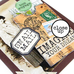 Close Up of Snail Mail Travel Card
