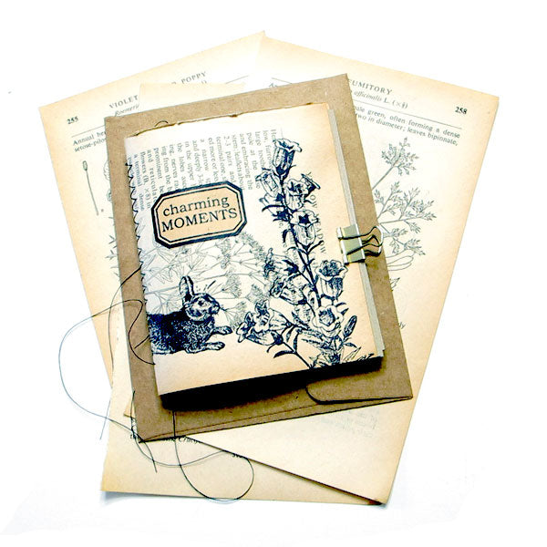 Charming Moments Small Stitched Journal