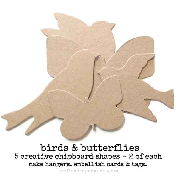 Birds and Butterflies Chipboard Collection