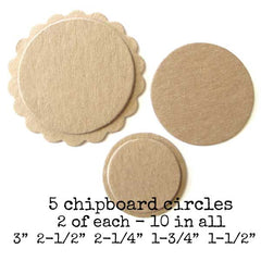 chipboard circles