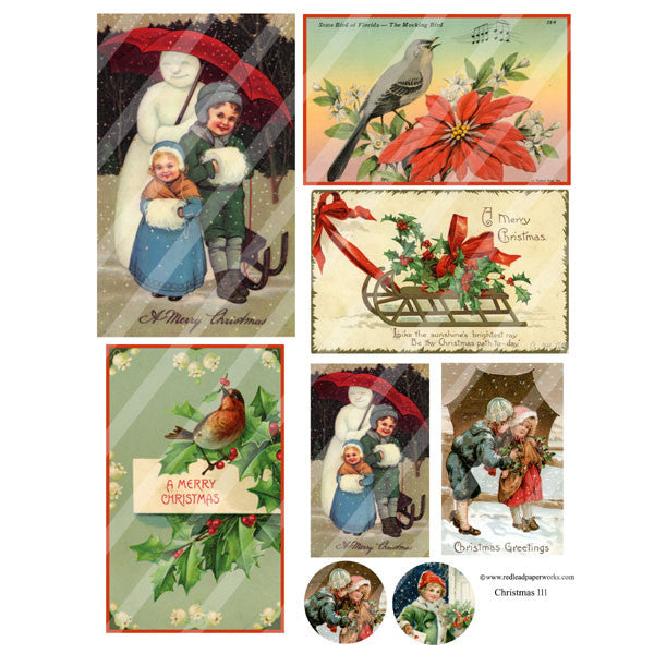 Christmas Collage Sheet 111