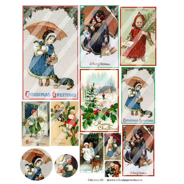 Christmas Collage Sheet 112