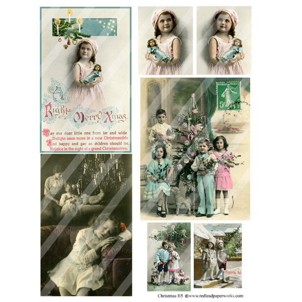 Christmas Collage Sheet 115