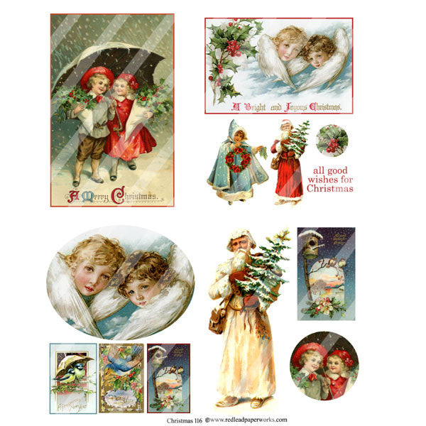 Christmas Collage Sheet 116